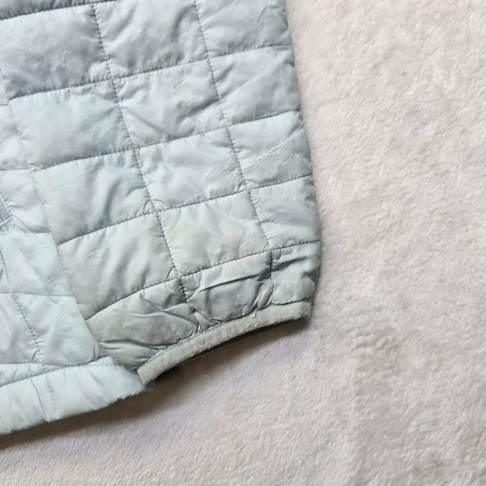 The North Face Quilted Jacket Youth Jr Large 14 16 Lt‎ Blue Insulated Primaloft
